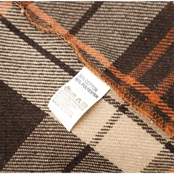 SOLD OUT Fall Autumn Brown Plaid Oversized Flannel Shacket Shirt Jacket - Picture 11 of 11